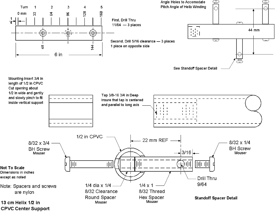 5-Turn Helix Support